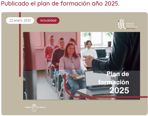 📢Se ha publicado en nuestra web #issl el Plan de formación para 2025.
16 seminarios técnicos y 2 jornadas divulgativas dirigidos a profesionales de la PRL. 
Desde el ISSL te animamos a participar!
👉surl.li/qpnvdd