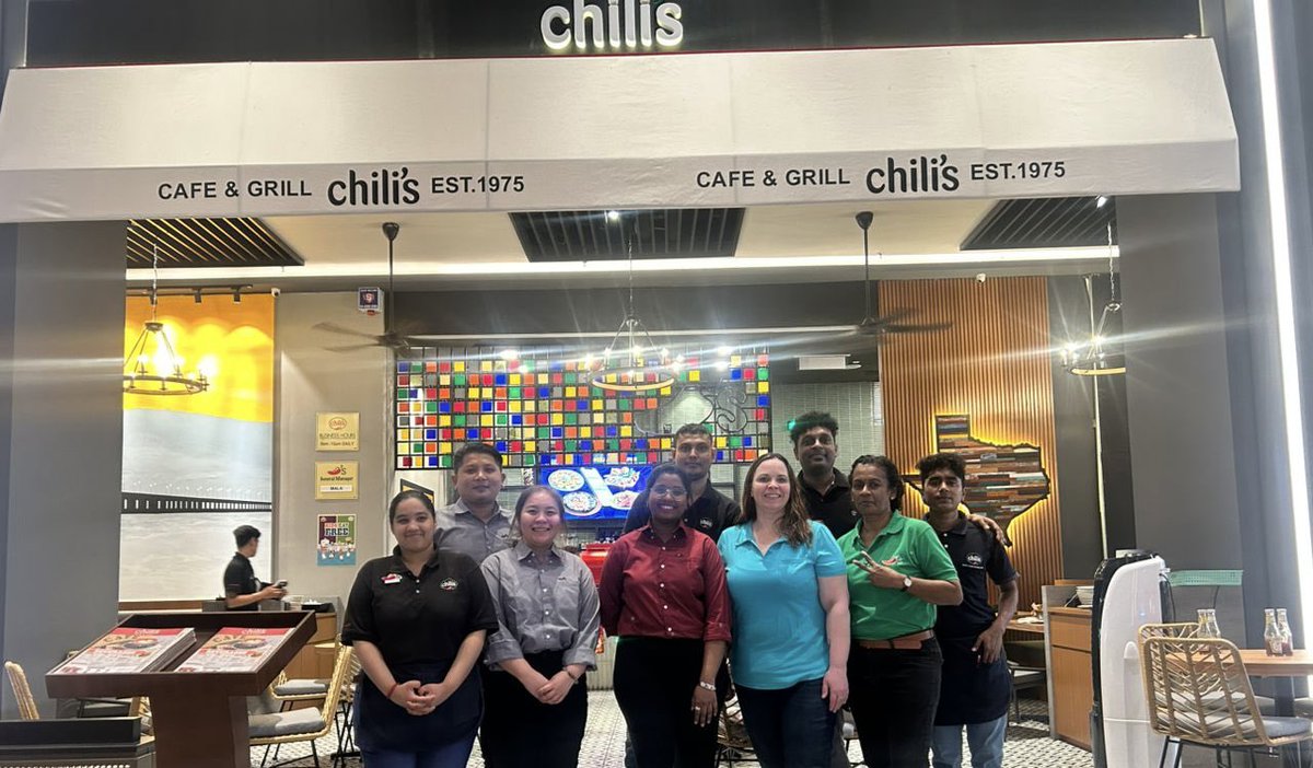 Tiffany Perry (@tifperrychilis) on Twitter photo Had a wonderful trip playing restaurant in Malaysia! Recognition ✅Feedback ✅ Making People Feel Special ✅ thanks team for an amazing time 🌶️❤️<a href="/MalaysiaChilis/">Chili's Malaysia</a> <a href="/ChilisWorldWide/">David Weston</a> <a href="/LadyMissKaty/">Katy Wilkinson</a> <a href="/Chilis/">Chili's Grill & Bar</a> Had a wonderful trip playing restaurant in Malaysia! Recognition ✅Feedback ✅ Making People Feel Special ✅ thanks team for an amazing time 🌶️❤️<a href="/MalaysiaChilis/">Chili's Malaysia</a> <a href="/ChilisWorldWide/">David Weston</a> <a href="/LadyMissKaty/">Katy Wilkinson</a> <a href="/Chilis/">Chili's Grill & Bar</a>