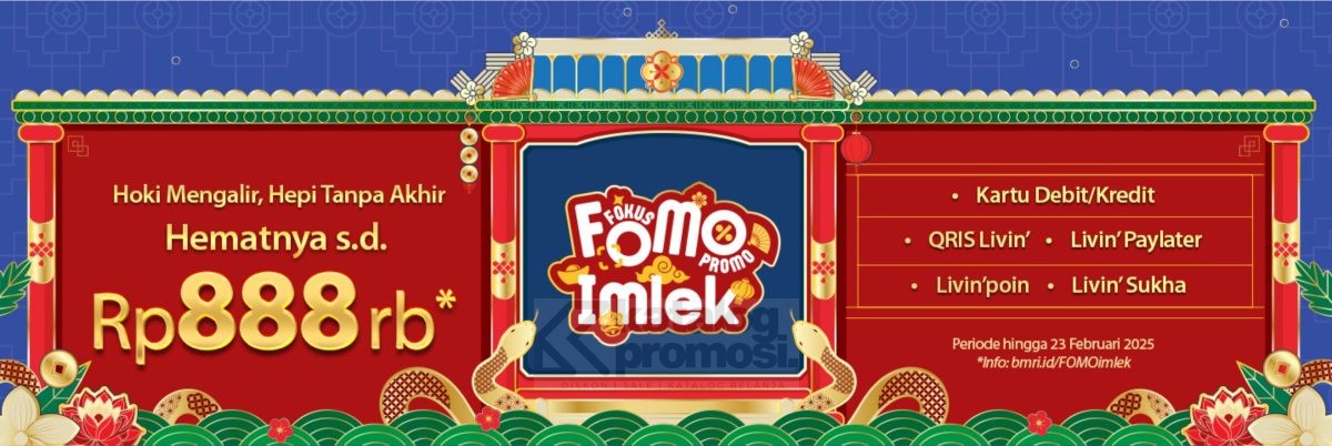 Hoki mengalir, hepi tanpa akhir! Mandiri FOMO (Fokus Promo) Imlek 2025 hadir dengan diskon hingga Rp888 ribu!  💸 Gunakan produk Bank Mandiri dan nikmati promo seru ini! 👇
katalogpromosi.com/mandiri-fomo-i…

#PromoImlek #BankMandiri #MandiriFOMO #DiskonImlek