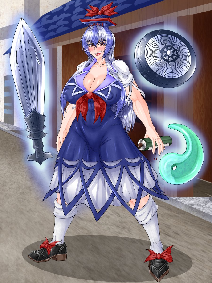 【WIP】三種の神器フル装備慧音先生、ぜったい負けなさそう(寺子並の感想) 