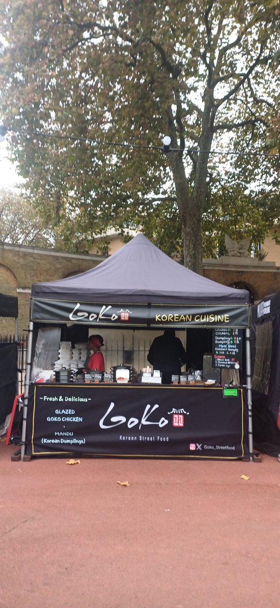 Today, we're here @doysq <a href="/partridgesfoods/">Archived • Partridges Market</a> 
Will be having a drone show and Christmas lights on. 
Find us at running tracks 
#GoKo #christmasmarket #Christmaslights #koreanfriedchicken #Dumplings #mandu #friedchicken #crispychicken #glazedchicken #k_food #foodie #delicious