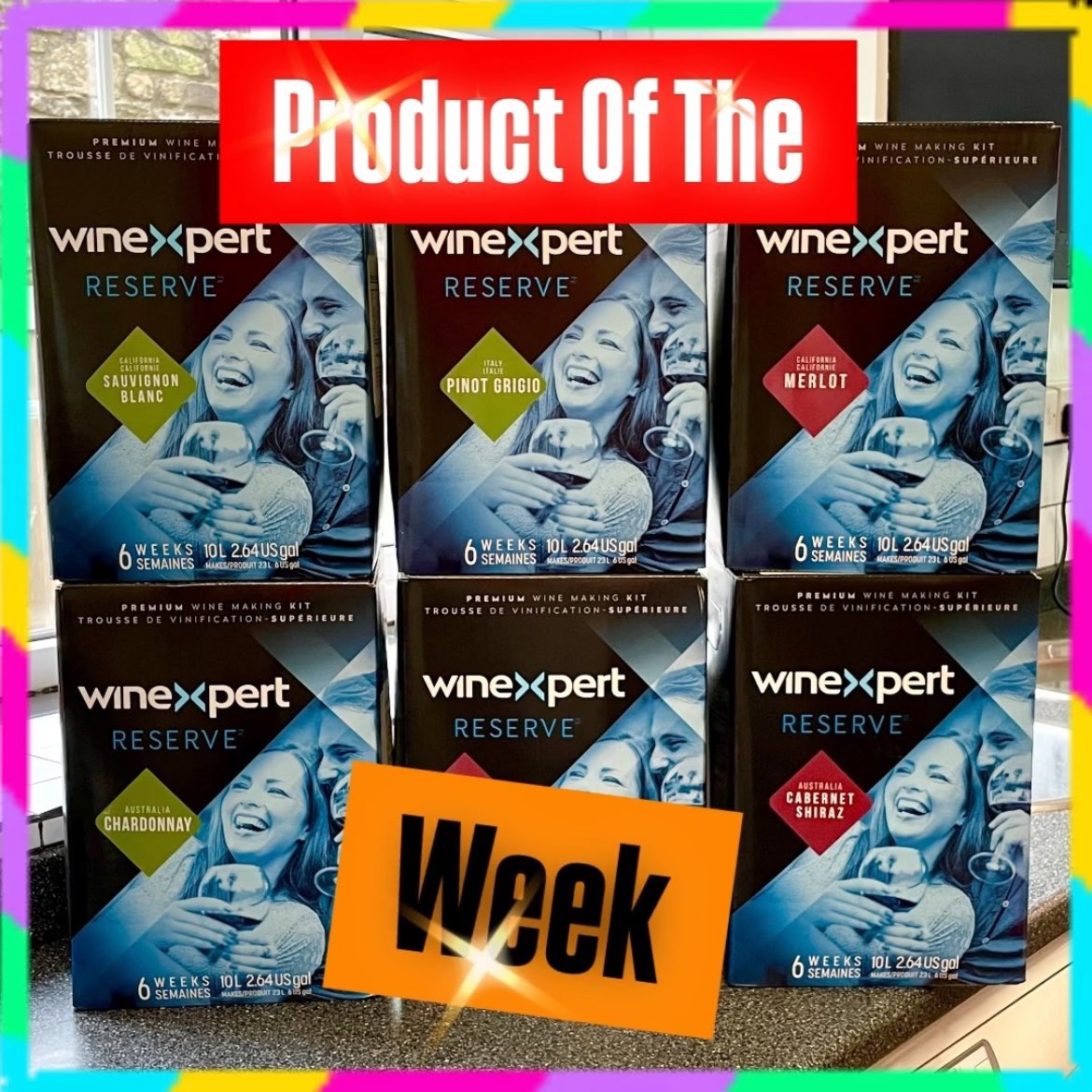 BrewbitzUK's tweet photo. Just a reminder of our Product Of The Week - WineXpert Reserve Wine kits.
They are just £74.99 saving you £8.96. One of the best wine kits we have made - Watch our Youtube Video to get the Promo Code
https://t.co/AUd2GOYVES
#winekit #homebrew #discount #homemadewine https://t.co/SHTXbpbpF1