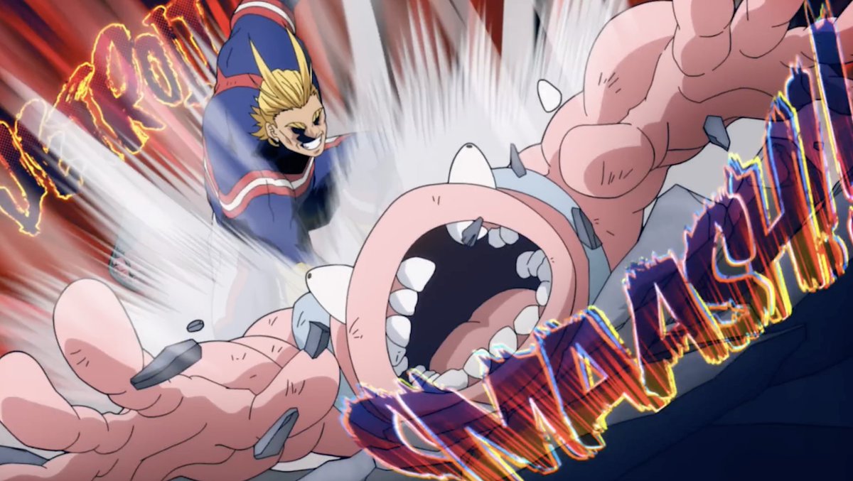 BrandiMorrow44's tweet photo. All Might sighting in the new MHA "Vigilantes" teaser trailer #MyHeroAcademia #MHA https://t.co/jcE2Yhsv1p