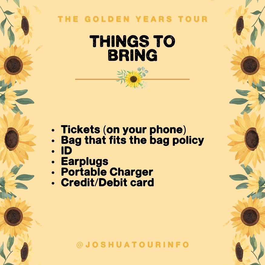 JoshuaTourInfo's tweet photo. AMSTERDAM! The wait is almost over! Joshua Bassett’s #THEGOLDENYEARSTOUR is tonight at @melkweg!🌻 

Here are some helpful tips to know before you arrive at the venue 🤎

#TheGoldenYearsTourAmsterdam https://t.co/f2wadEwmYy