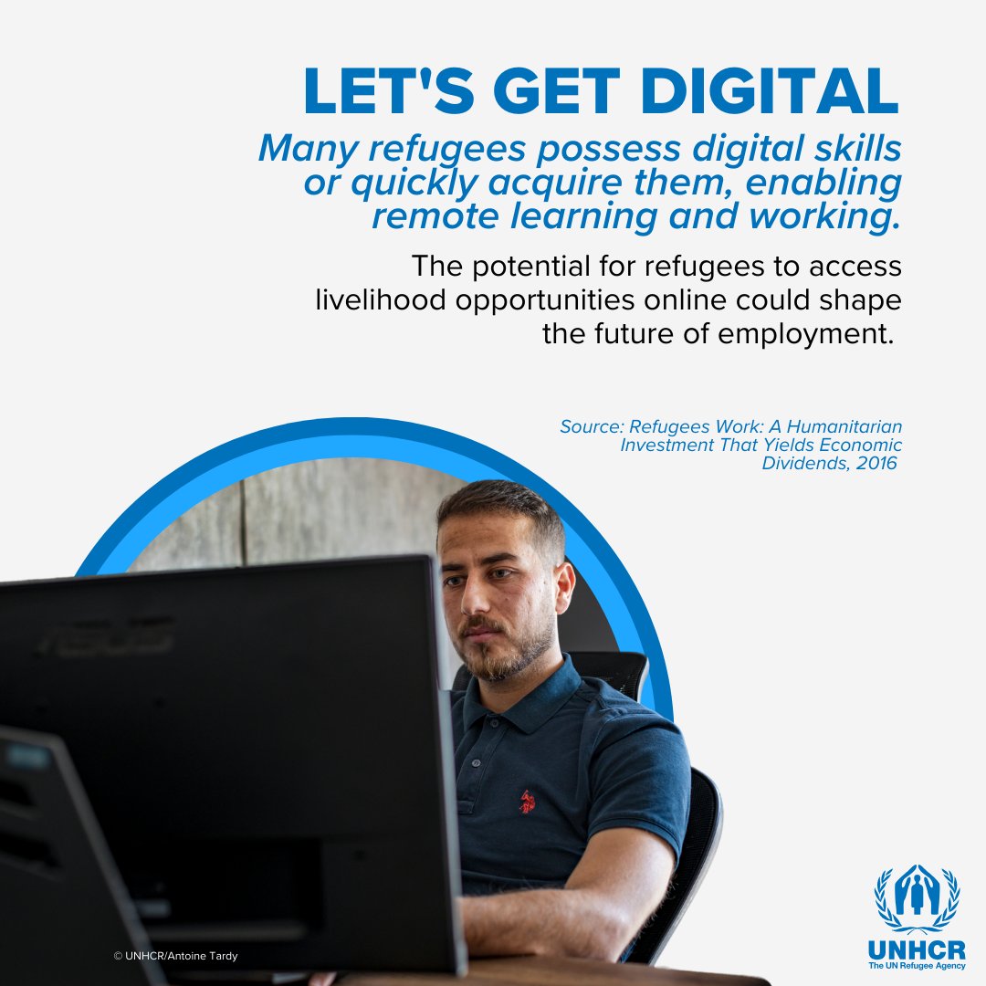 Refugees's tweet photo. Supporting the economic inclusion of refugees is good business.

Whether it’s unlocking talent or driving innovation, hiring them helps companies thrive.

See below how your business can lead the way.

#WithRefugees #wef2025