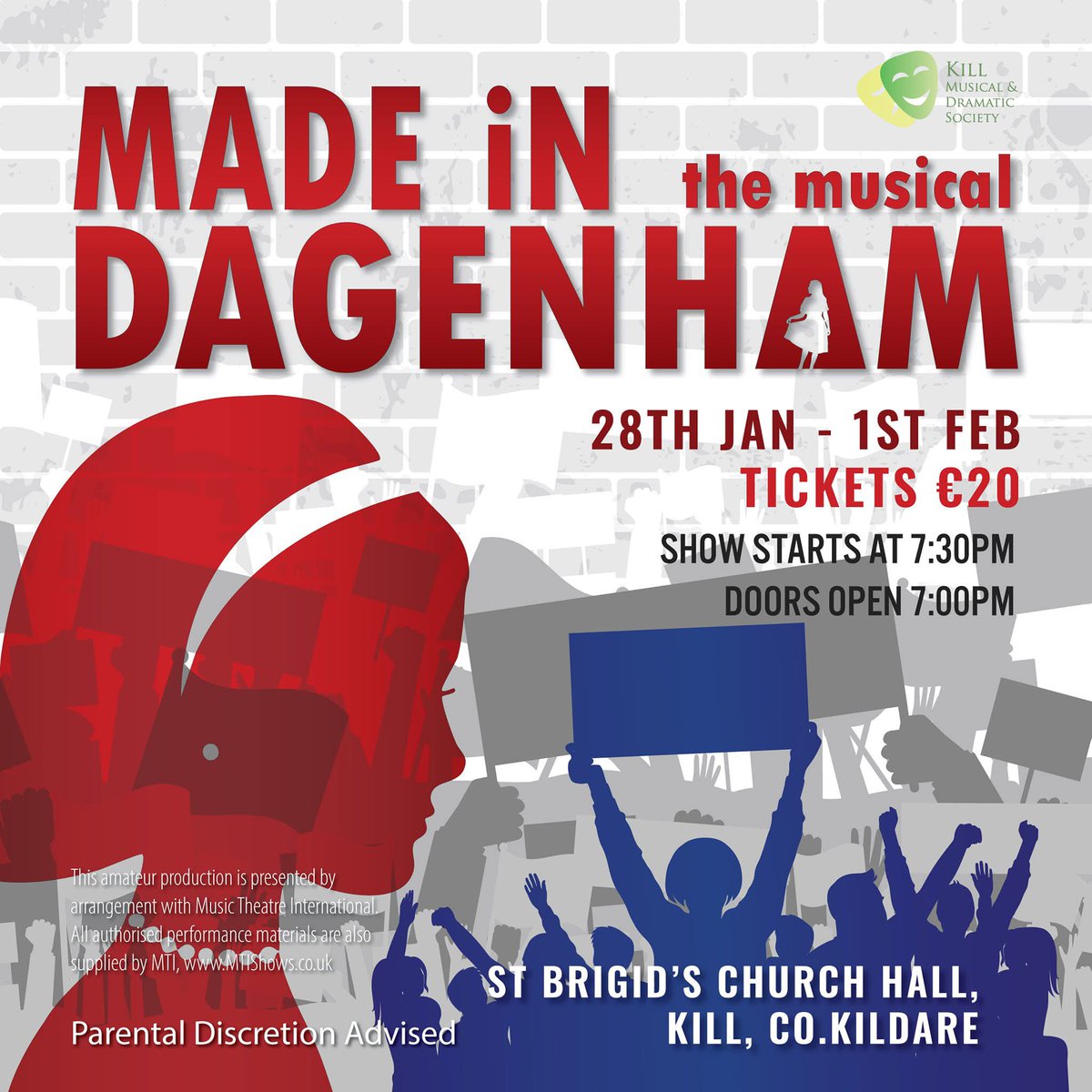 aims_pro's tweet image. Best of Luck  Kill Musical&amp;amp;Dramatic Society with Made In Dagenham which runs from Wednesday 29 of January to Saturday 1 of February. This is what you’ll want to make you stand up and in an ideal world you already have tickets! #everybodyout #gettickets xxx😉