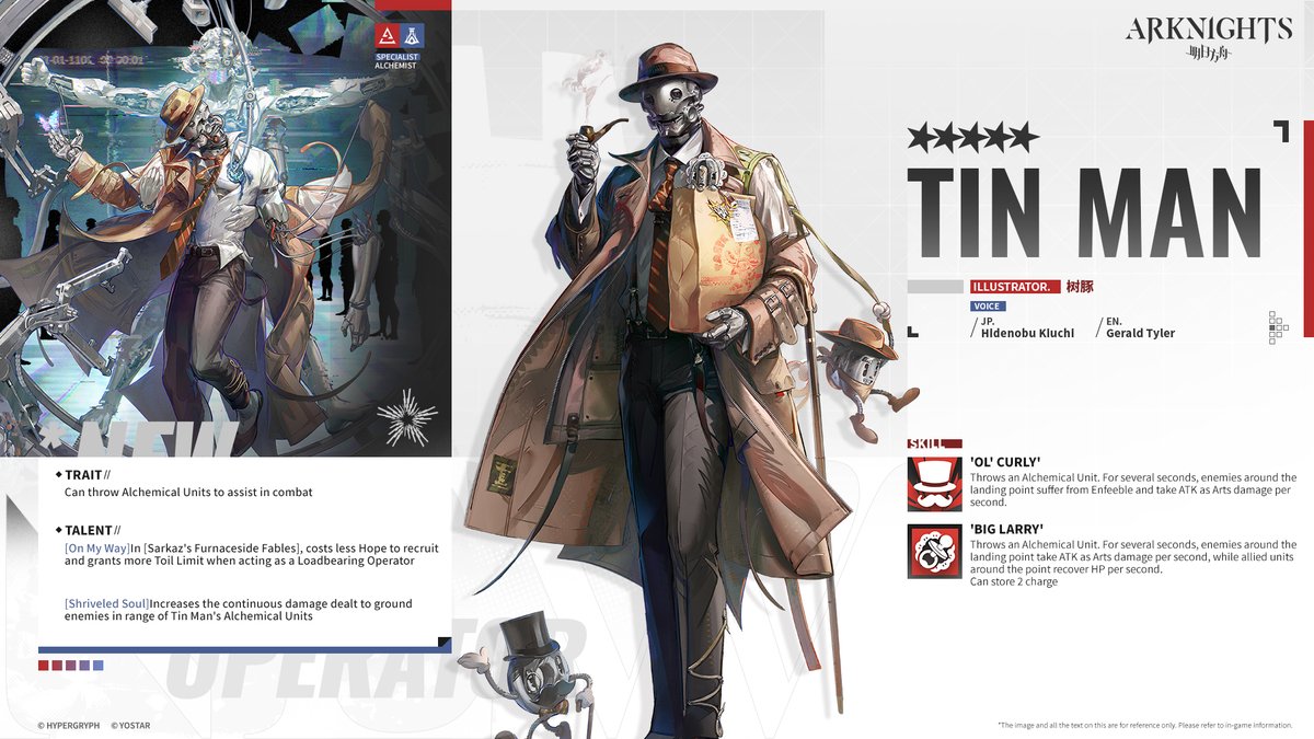ArknightsEN's tweet photo. Columbian detective and Maylander Foundation agent. Previously made contact with Rhodes Island at Trimounts.

#Arknights #Yostar https://t.co/JvFat7AvBQ