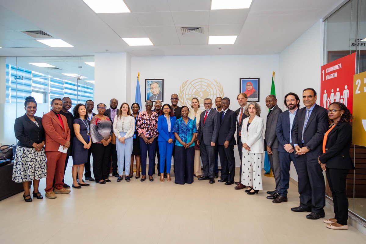 UnitedNationsTZ's tweet photo. On his mission to Tanzania, @WHO Director-General @DrTedros met with 🇺🇳 Country Team this morning, commending their dedication to advancing health. 

This comes as Tanzania confirms its first case of Marburg virus—a reminder of the need for continued vigilance and cooperation. 🤝 https://t.co/Wsxzfjd6Zd
