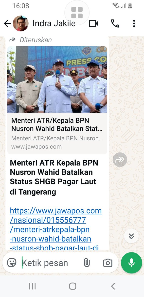 msaid_didu's tweet photo. Terima kasih Pak Menteri @atr_bpn atas pencabutan SHGB di Kohod.
Sesuai info yg saya terima, ada sktr 1.500 Ha laut yg sdh diplot oleh BPN dan pengembang utk dibuatkan surat Hak. Bahkan sdh ada 779 Ha yg sdh ada suratnya dan sudah ditimbun, yaitu :
1) Kec. Kosambi 306 Ha (Kel. Dadap 126 Ha, Desa Kosambi Timur 95 Ha, dan Kel. Salembaran Jaya 85 Ha)
2) Kec. Teluknaga 290 Ha (Desa Tanjung Pasir 200 Ha dan Desa Tanjung Burung 90 Ha)
3) Kec. Pakuhaji 183 Ha (Desa Kohot 123 Ha, dan Desa Kramat 60 Ha)
Mohon perkenan Kementerian @atr_bpn cek kebenaran data tersebut.