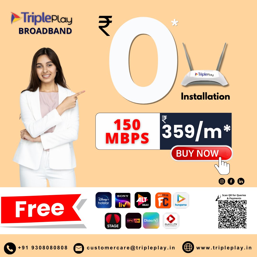 tripleplaygur08's tweet photo. 💻🌐 Experience the Internet Like Never Before with TriplePlay Broadband! 🚀#TriplePlayBroadband #HighSpeedInternet #BlazingFast #UnlimitedEntertainment https://t.co/ezkL9bonQD