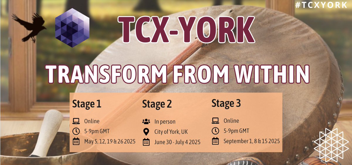 TransformComm's tweet image. 🌱Unlock your potential as a leader &amp;amp; change-maker!
Join @IFazey&apos;s Transform From Within course, a #TCXYork extension blending Shamanic wisdom with actionable strategies for growth.
✨Harness ancient techniques &amp;amp; spark transformation in your community
🔗transformationscommunity.org/transform-from…