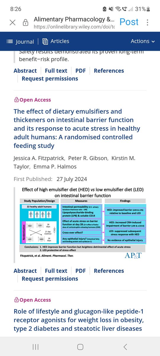 Jessica Fitzpatrick (@jess_fitz_apd) on Twitter photo Very pleased to see our RCT was one of the most downloaded article for <a href="/APandT/">roypounder.apt</a> where we used real food diets to compare high and low emulsifier diets and their impact on intestinal permeability in healthy people <a href="/EmmaHalmos/">Emma Halmos</a> <a href="/MonashSTM/">Translational Medicine at Monash University</a> Very pleased to see our RCT was one of the most downloaded article for <a href="/APandT/">roypounder.apt</a> where we used real food diets to compare high and low emulsifier diets and their impact on intestinal permeability in healthy people <a href="/EmmaHalmos/">Emma Halmos</a> <a href="/MonashSTM/">Translational Medicine at Monash University</a>