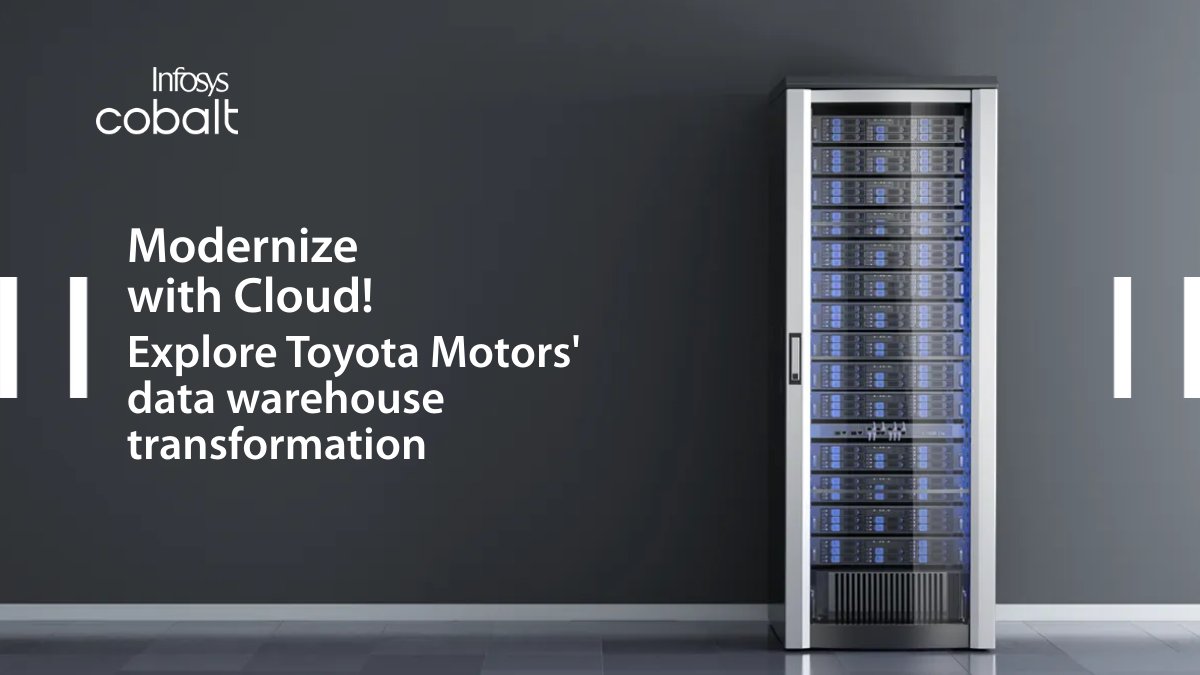 Infosys's tweet image. Learn how a top automotive company transformed its Vehicle Data Warehouse with Infosys Cobalt. Explore the innovative solutions behind their success and read more transformative stories here: infy.com/42ncV5S #CloudInnovation #DataModernization
