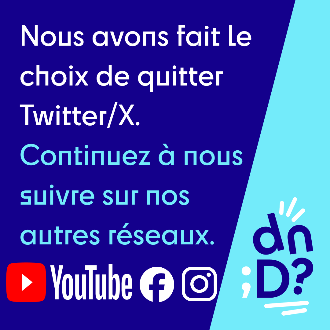Du Neuf Docteur ? (@duneufdocteur) on Twitter photo Face à la situation actuelle, nous avons décider d'arrêter de poster sur Twitter/X.
Vous pouvez continuer à nous suivre sur:
-Youtube: youtube.com/@duneufdocteur
-Facebook: facebook.com/duneufdocteur/
- Instagram: instagram.com/duneufdocteur/
Ou sur les réseaux de <a href="/SFaureDupuy/">Suzanne Faure-Dupuy (she/her)</a>.
🫶Merci🫶 Face à la situation actuelle, nous avons décider d'arrêter de poster sur Twitter/X.
Vous pouvez continuer à nous suivre sur:
-Youtube: youtube.com/@duneufdocteur
-Facebook: facebook.com/duneufdocteur/
- Instagram: instagram.com/duneufdocteur/
Ou sur les réseaux de <a href="/SFaureDupuy/">Suzanne Faure-Dupuy (she/her)</a>.
🫶Merci🫶