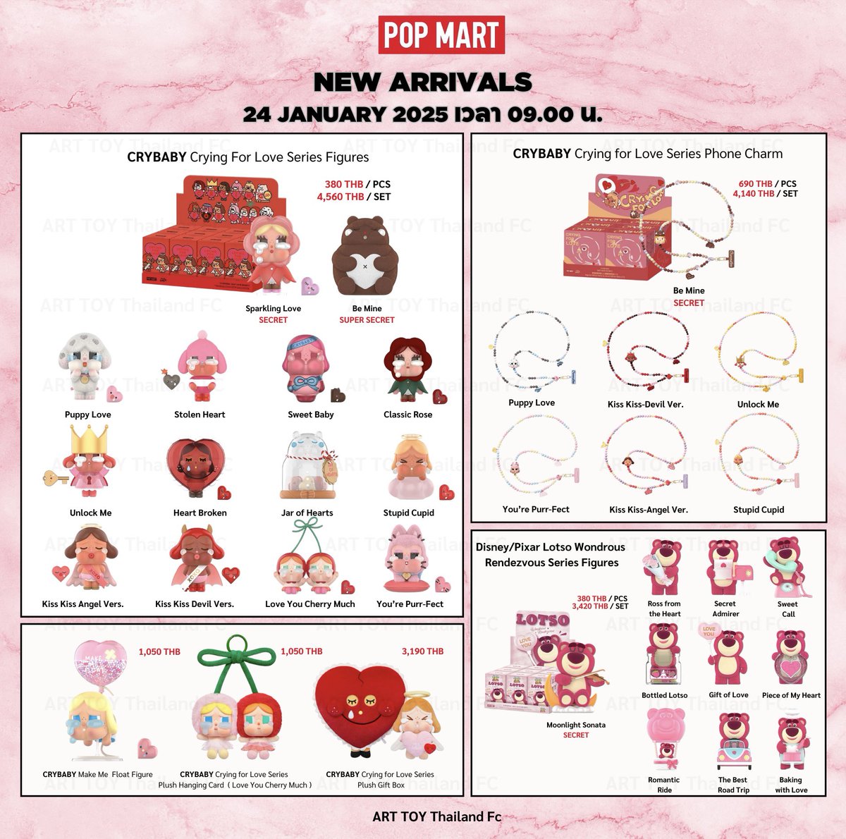 Arttoyonlineth's tweet image. New Arrivals This Week…
🕘 วางจำหน่ายศุกร์ที่ 24 มกราคม เวลา 09.00 น. 
พบกับคอลเลคชั่นใหม่ของน้อง Crybaby เพียบ แฟนๆน้องวอร์มมือรอเลยย 

⭐️ 𝐂𝐑𝐘𝐁𝐀𝐁𝐘
𝗖𝗥𝗬𝗕𝗔𝗕𝗬 𝗖𝗿𝘆𝗶𝗻𝗴 𝗳𝗼𝗿 𝗟𝗼𝘃𝗲 𝗦𝗲𝗿𝗶𝗲𝘀 𝗙𝗶𝗴𝘂𝗿𝗲𝘀
🔵 s.lazada.co.th/s.GfgOm
🟠…