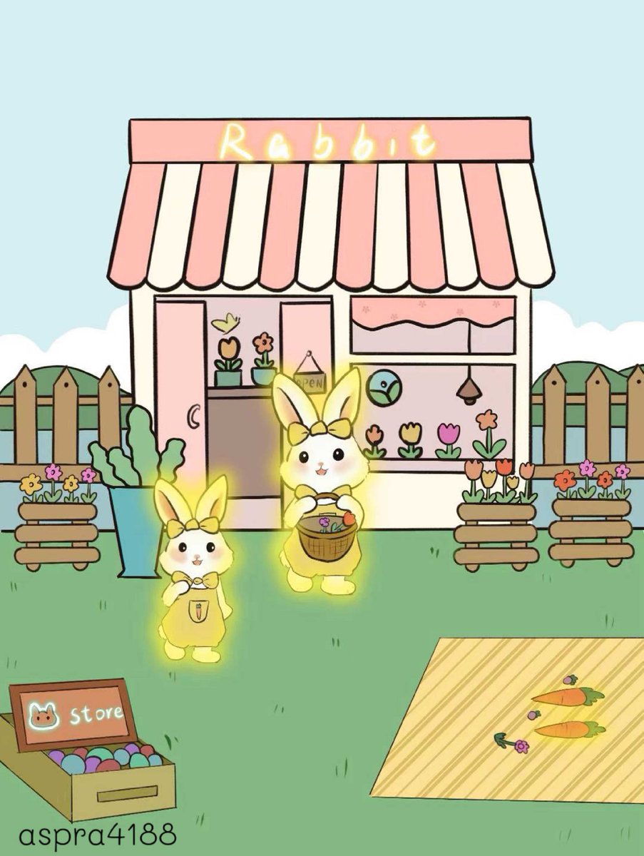 grzik33782873's tweet photo. The rabbit store is open!There are flowers and carrots for sale.
@MegaRabbitNFT https://t.co/jMSm8mqGJW