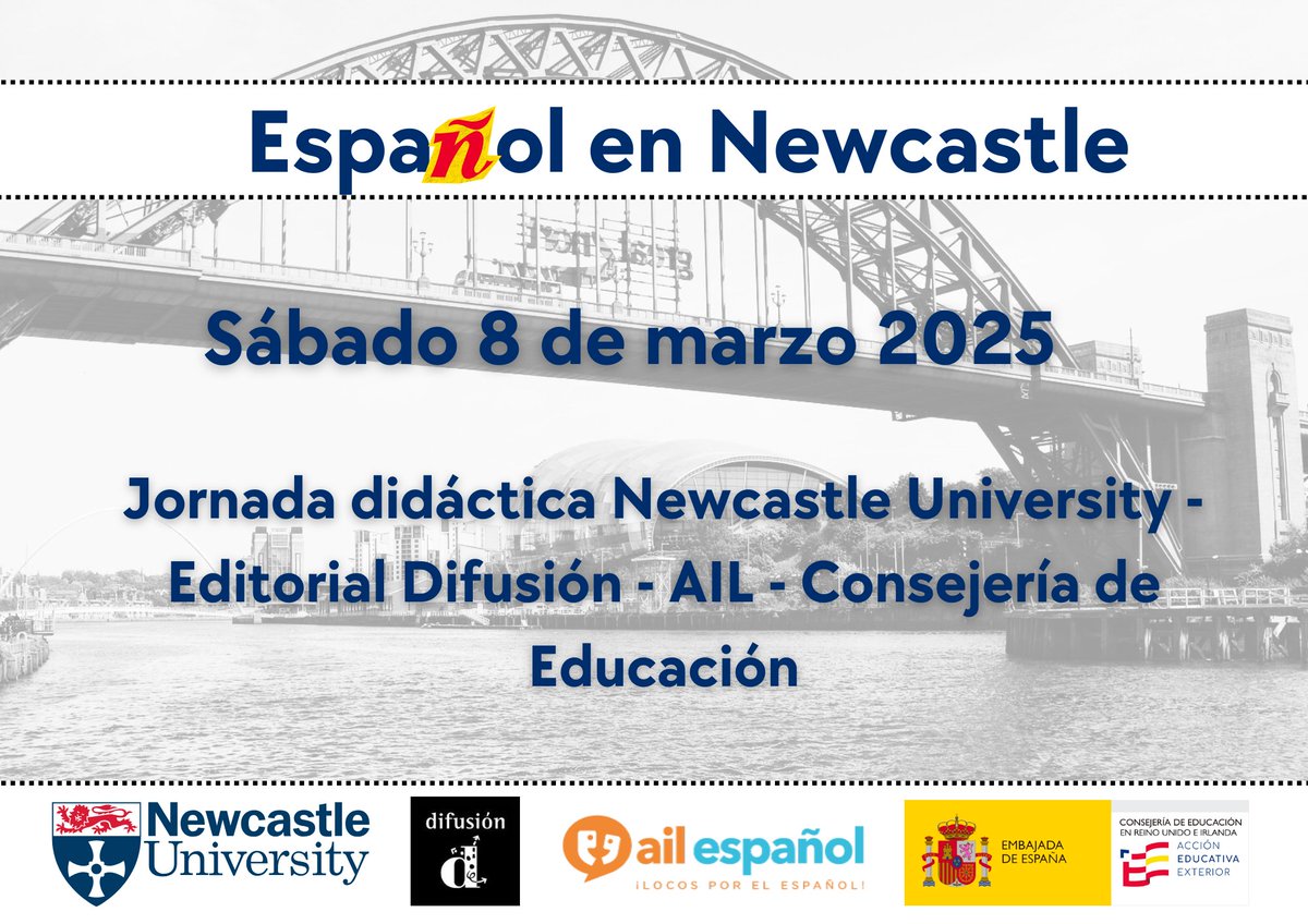 Consejería de Educación Reino Unido e Irlanda (@consejeriauk) on Twitter photo 📢 Nueva oportunidad de formación 🗓️ sábado 8 de marzo en <a href="/UniofNewcastle/">Newcastle University</a> en colaboración con <a href="/difusion_ele/">Difusión Editorial</a> y <a href="/AILMadrid/">AIL Madrid</a> 🎯 Talleres, recursos, ideas, proyectos... ¡No te lo pierdas! <a href="/InterNewcastle/">International Newcastle</a> <a href="/EYFOLNE/">ExpressYourselfNE</a> #mfltwitterati 📢 Nueva oportunidad de formación 🗓️ sábado 8 de marzo en <a href="/UniofNewcastle/">Newcastle University</a> en colaboración con <a href="/difusion_ele/">Difusión Editorial</a> y <a href="/AILMadrid/">AIL Madrid</a> 🎯 Talleres, recursos, ideas, proyectos... ¡No te lo pierdas! <a href="/InterNewcastle/">International Newcastle</a> <a href="/EYFOLNE/">ExpressYourselfNE</a> #mfltwitterati