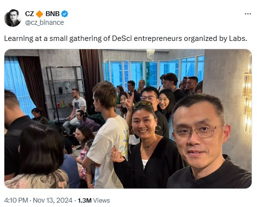 Mayerventure's tweet photo. The global research market, valued at over $1.6 trillion, is plagued by inefficiencies, which Desci addresses using blockchain to democratize access and incentivise collaboration.

High-profile supporters like Brian Armstrong, Vitalik Buterin, CZ, and firms like a16z have invested in Desci initiatives for years, driving projects like Molecule and VitaDAO to raise millions.

With VC funding in blockchain-based health and science surpassing $800 million in 2024, Desci is emerging as a transformative force in science and innovation.