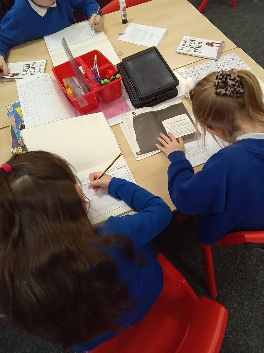 DeltaMerseyY6's tweet photo. In reading we compared the settings of The Iron Man and The Wild Robot #MPAreading @DeltaMersey https://t.co/UGwDNWqhCt