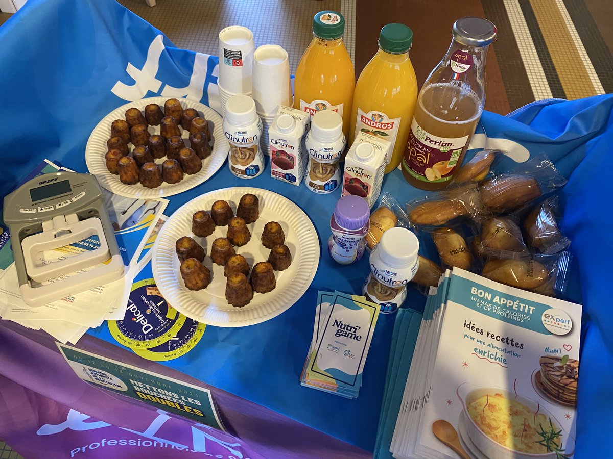 Nos équipes se mobilisent : une diététicienne de l’hôpital, accompagnée d’une professionnelle d’Experf Aquitaine, se sont rendues dans différents services de l'hôpital pour renforcer la vigilance des soignants sur les risques de dénutrition du patient et du résident