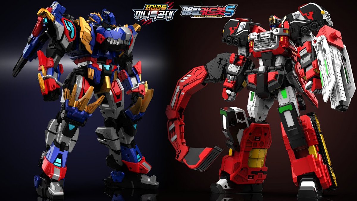 🦖恐竜と🚗車がロボットに合体！？】#最強恐竜ミニフォース の