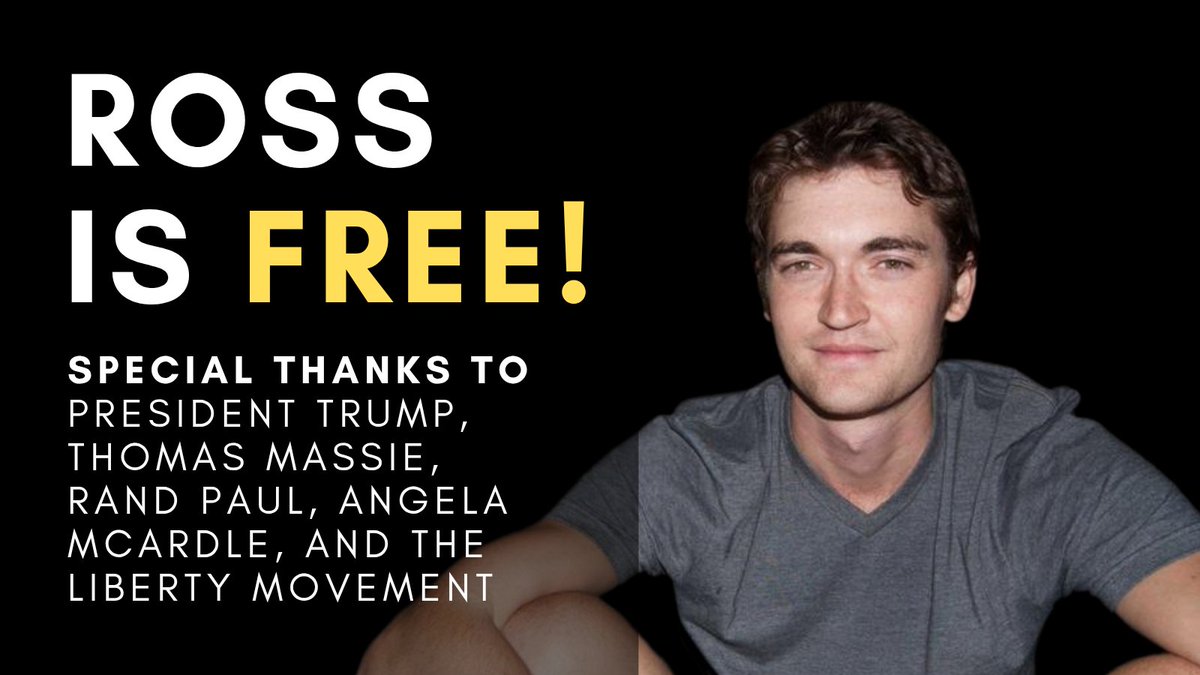 South Carolina Mises Caucus (@scmisescaucus) on Twitter photo Thank you <a href="/realDonaldTrump/">Donald J. Trump</a>, <a href="/RepThomasMassie/">Thomas Massie</a>, <a href="/RandPaul/">Rand Paul</a>, @angela4LNCChair, and everyone who fought to correct this injustice.
Congratulations especially to Ross's mom, Lyn, who worked harder than anyone to set him free. Thank you <a href="/realDonaldTrump/">Donald J. Trump</a>, <a href="/RepThomasMassie/">Thomas Massie</a>, <a href="/RandPaul/">Rand Paul</a>, @angela4LNCChair, and everyone who fought to correct this injustice.
Congratulations especially to Ross's mom, Lyn, who worked harder than anyone to set him free.
