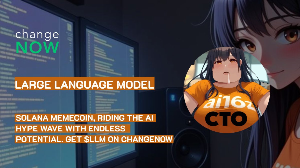 ChangeNOW (@changenow_io) on Twitter photo AI meets crypto! <a href="/llmctoofficial/">Large Language Model</a> is now live on ChangeNOW 🤖
A meme coin born on @Solana, riding the AI hype wave with endless potential.
Fast, fun, and futuristic—ready to swap and stack the future? Get $LLM on ChangeNOW!
🔗 changenow.io/currencies/lar… AI meets crypto! <a href="/llmctoofficial/">Large Language Model</a> is now live on ChangeNOW 🤖
A meme coin born on @Solana, riding the AI hype wave with endless potential.
Fast, fun, and futuristic—ready to swap and stack the future? Get $LLM on ChangeNOW!
🔗 changenow.io/currencies/lar…