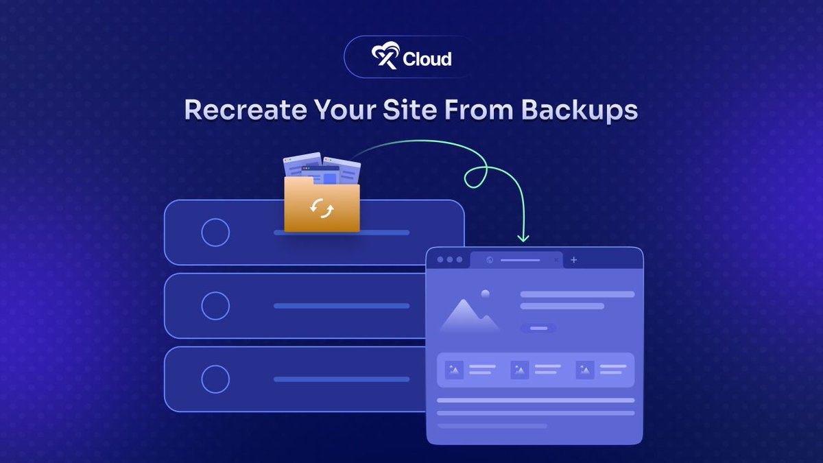 xCloud_host's tweet image. 💾 Restore your website in minutes! Recreate your entire site from backups with xCloud and stay online without a hitch. 🙌
xcloud.host/how-to-recreat… 
#xCloud #RestoreWebsite