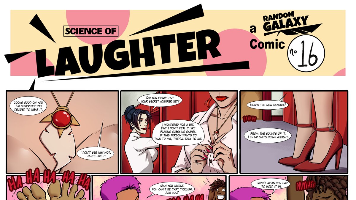 It's comic day over at our patreon!
Here's a peek at Science of Laughter #16