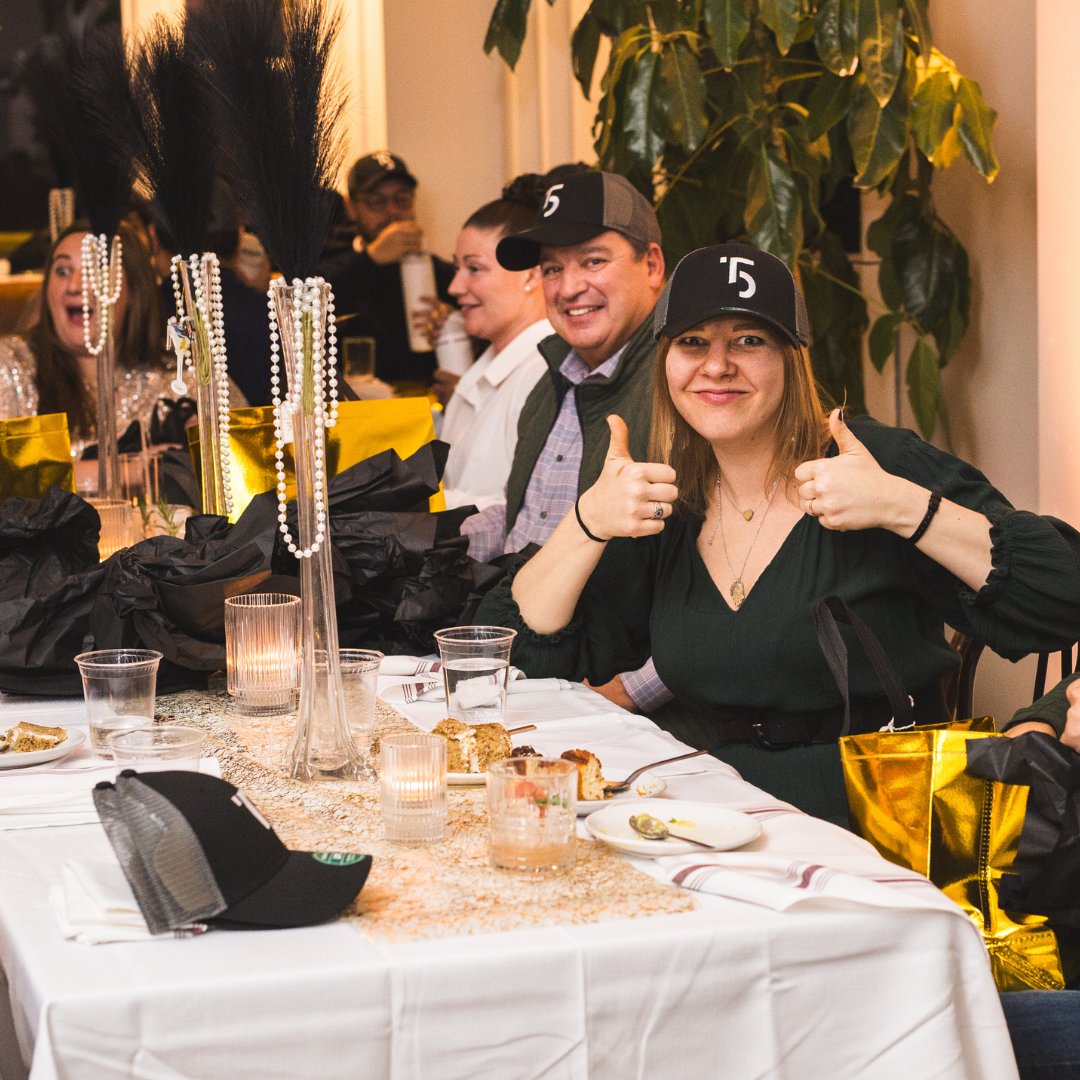 Track5Media's tweet photo. The holidays are all about giving, and we LOVE spoiling our team!

This year, we couldn’t wait to surprise everyone with custom T5 hats, ornaments, and Owala water bottles. We’re so grateful for this incredible group of people who make T5 shine. 🥂 https://t.co/A6vj5WOCbe