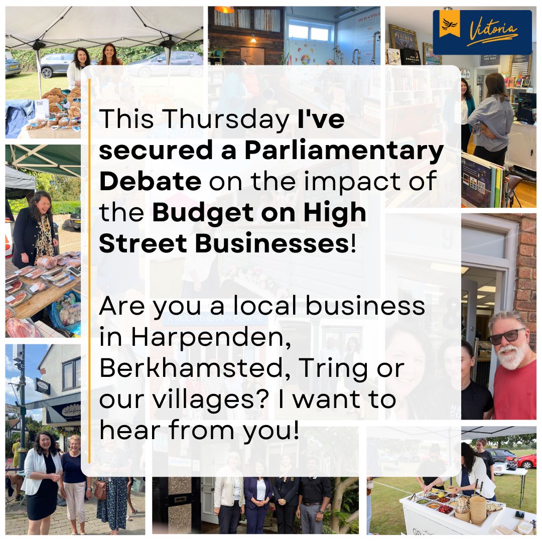 TweetingCollins's tweet image. 🚨Calling all Harpenden &amp;amp; Berkhamsted businesses

❓Are you worried about how the 2024 Autumn Budget will impact you? 

👉 I’ve secured a Parliamentary debate tomorrow to discuss this, and want to hear from you

✍️ Fill in my survey here: docs.google.com/forms/d/e/1FAI…