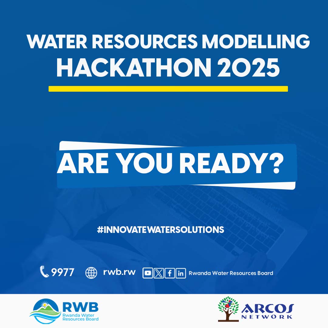 RwandaWater's tweet photo. Hello university students! The Water Resources Modelling Hackathon is back. Are you ready to #InnovateWaterSolutions? Stay tuned for more details. https://t.co/XusKWKx3FY