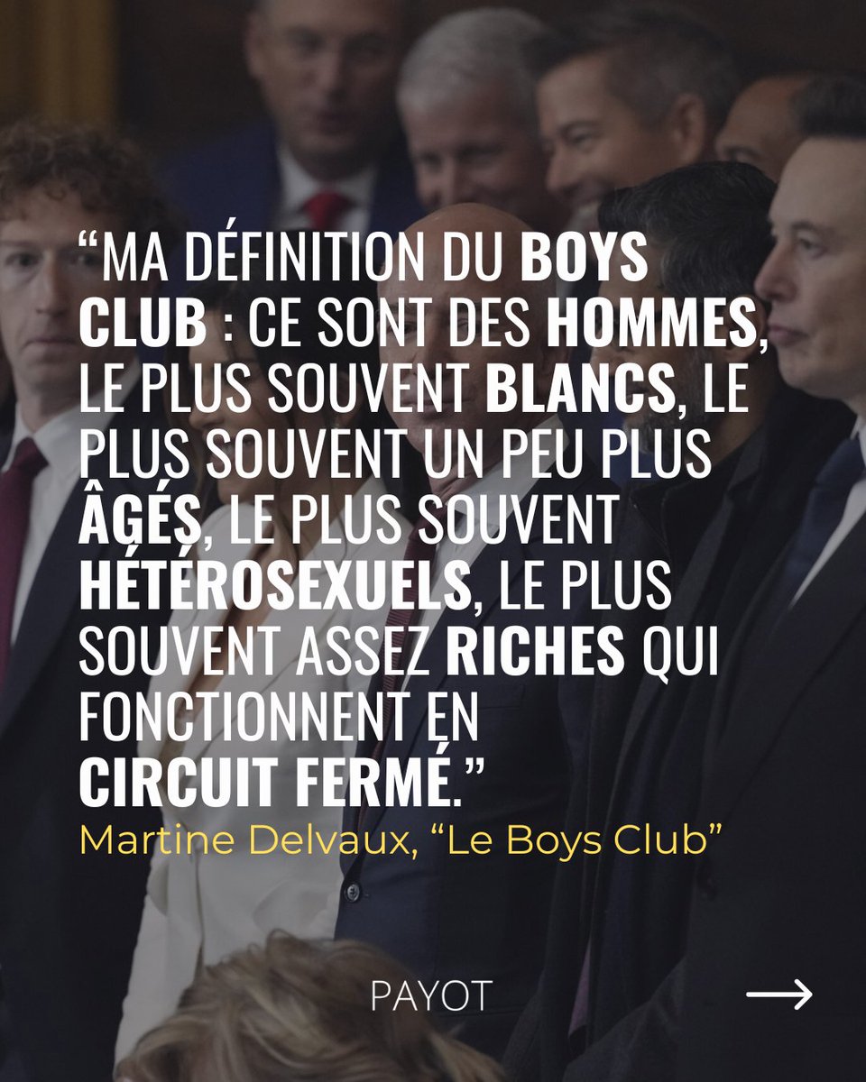 Dans son livre "Le Boys club" Martine Delvaux analyse ces réseaux d’hommes ultrapuissants qui se partagent les privilèges et perpétuent l’entre-soi masculin. Un système où le pouvoir circule à huis clos,  en invisibilisant systématiquement les femmes et les minorités.