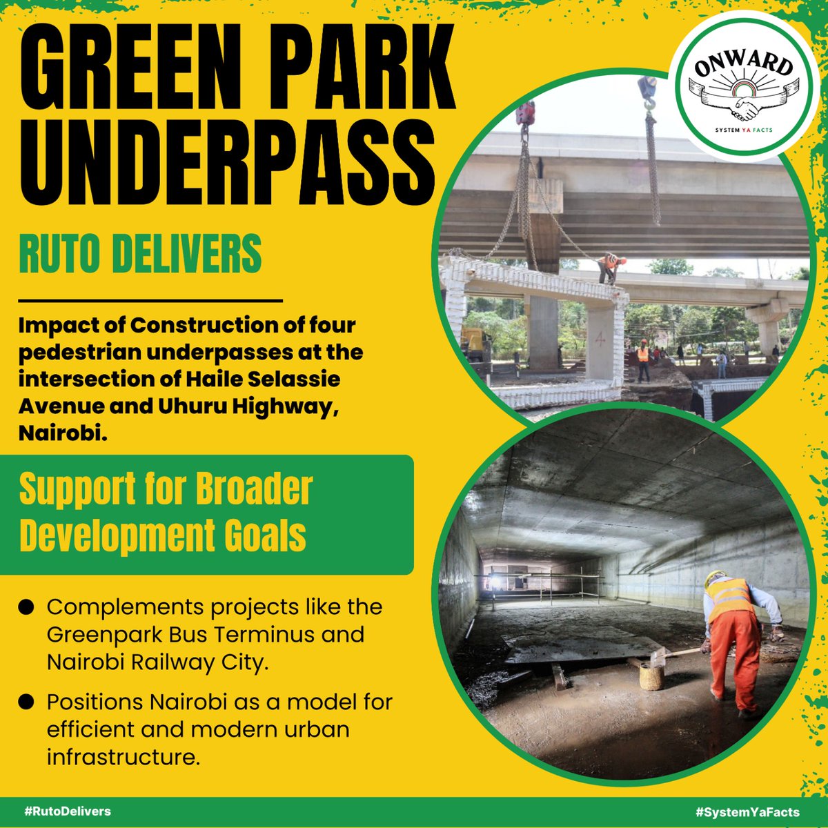 SP_Comentary's tweet photo. The underpass ties into larger projects like Greenpark Terminus and Railway City, supporting Nairobi's vision of becoming a global city.
#GreenParkUnderpass
Ruto Delivers
Raila Odinga Musalia Mudavadi Kasongo Rongai Trump Weetabix #BoldReformer vihiga county https://t.co/Oeu9IGXz8U