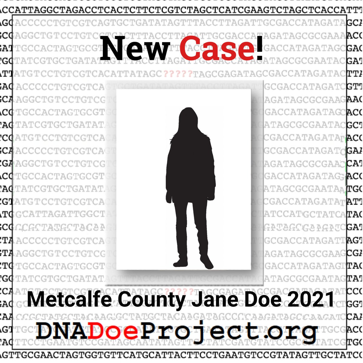 Our next new case of 2025 comes from Kentucky, and she needs your help to cover the costs of lab work and operational support for our volunteer investigative genetic genealogists. Read about the case here: dnadoeproject.org/case/metcalfe-…