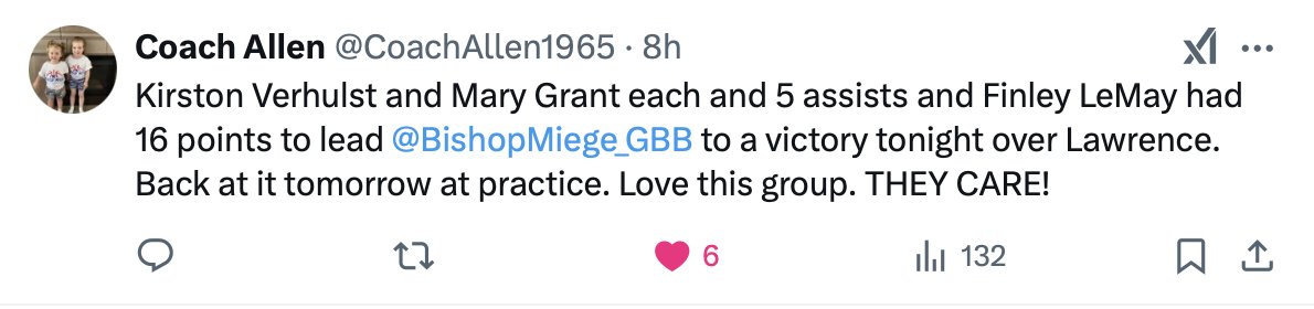 Good Job Stags!  Keep working hard!