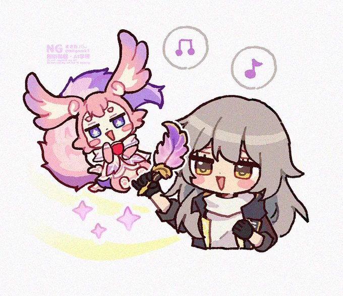 ミュリオンと星ちゃん  #HonkaiStarRail 