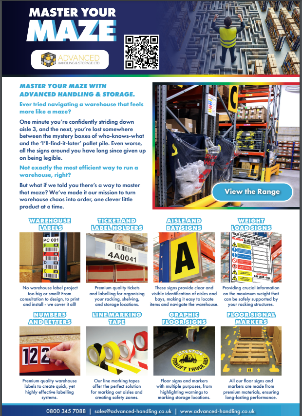 Advancedh's tweet image. Take a look at some of the new products we can offer!
Racksack complies with legal requirements when it comes to general waste and recycling and helps to reduce landfill waste. These come in a variety of sizes to meet your requirements
Enhance your warehouse now! 0880 345 7088