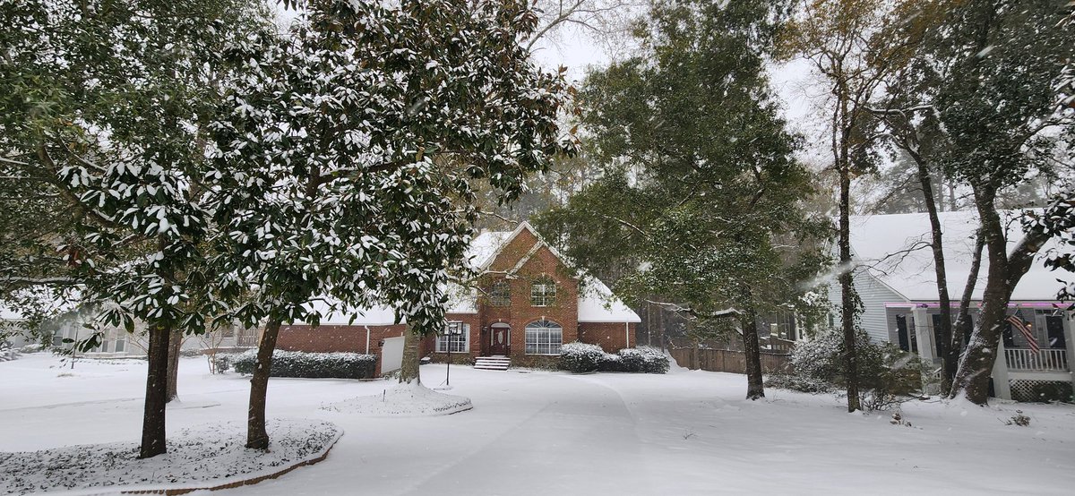 No school again today in Mobile, AL because we got a record 6+ inches of beautiful snow yesterday! #snowmageddon2025