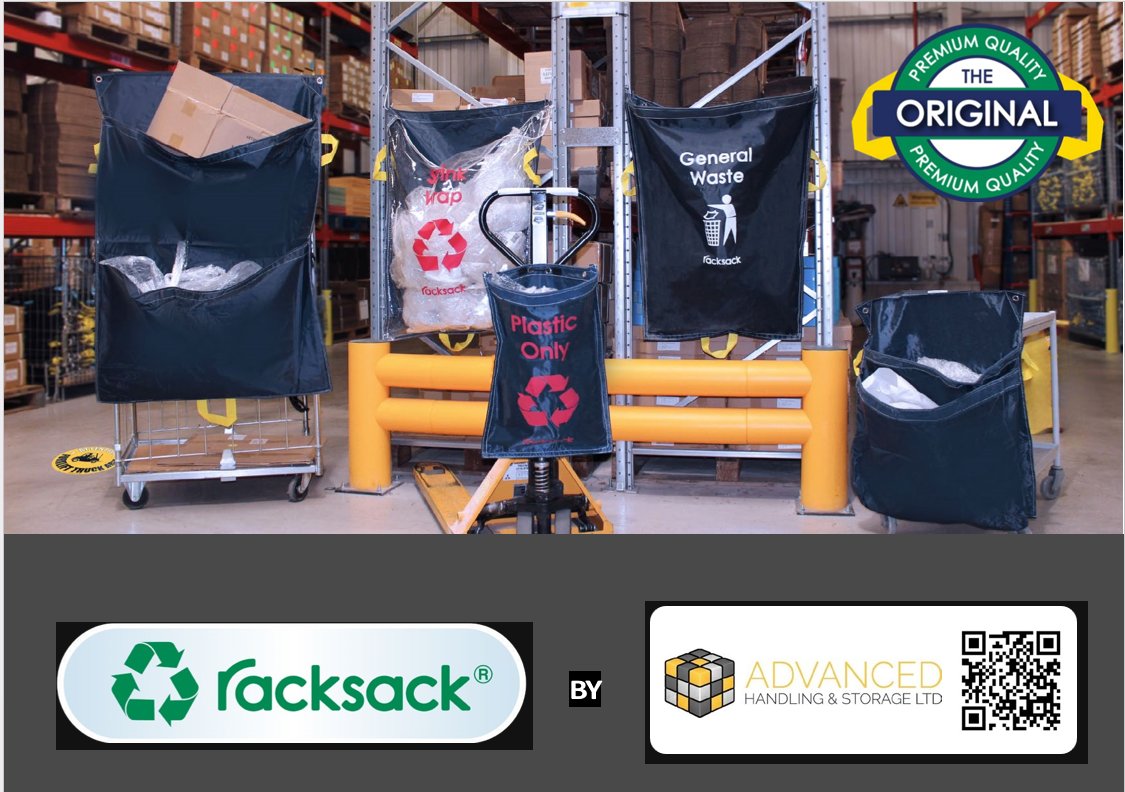 Advancedh's tweet image. Take a look at some of the new products we can offer!
Racksack complies with legal requirements when it comes to general waste and recycling and helps to reduce landfill waste. These come in a variety of sizes to meet your requirements
Enhance your warehouse now! 0880 345 7088