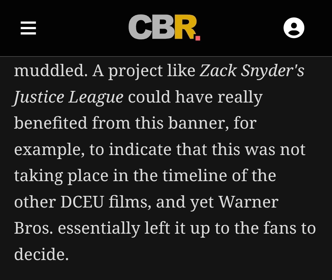 DarkKnightsFan's tweet image. @ZackSnyder Justice League Sequels can still Benefit from Elseworlds Banner @wbd @wbpictures @DCOfficial @WBHomeEnt 

cbr.com/dc-studios-els…