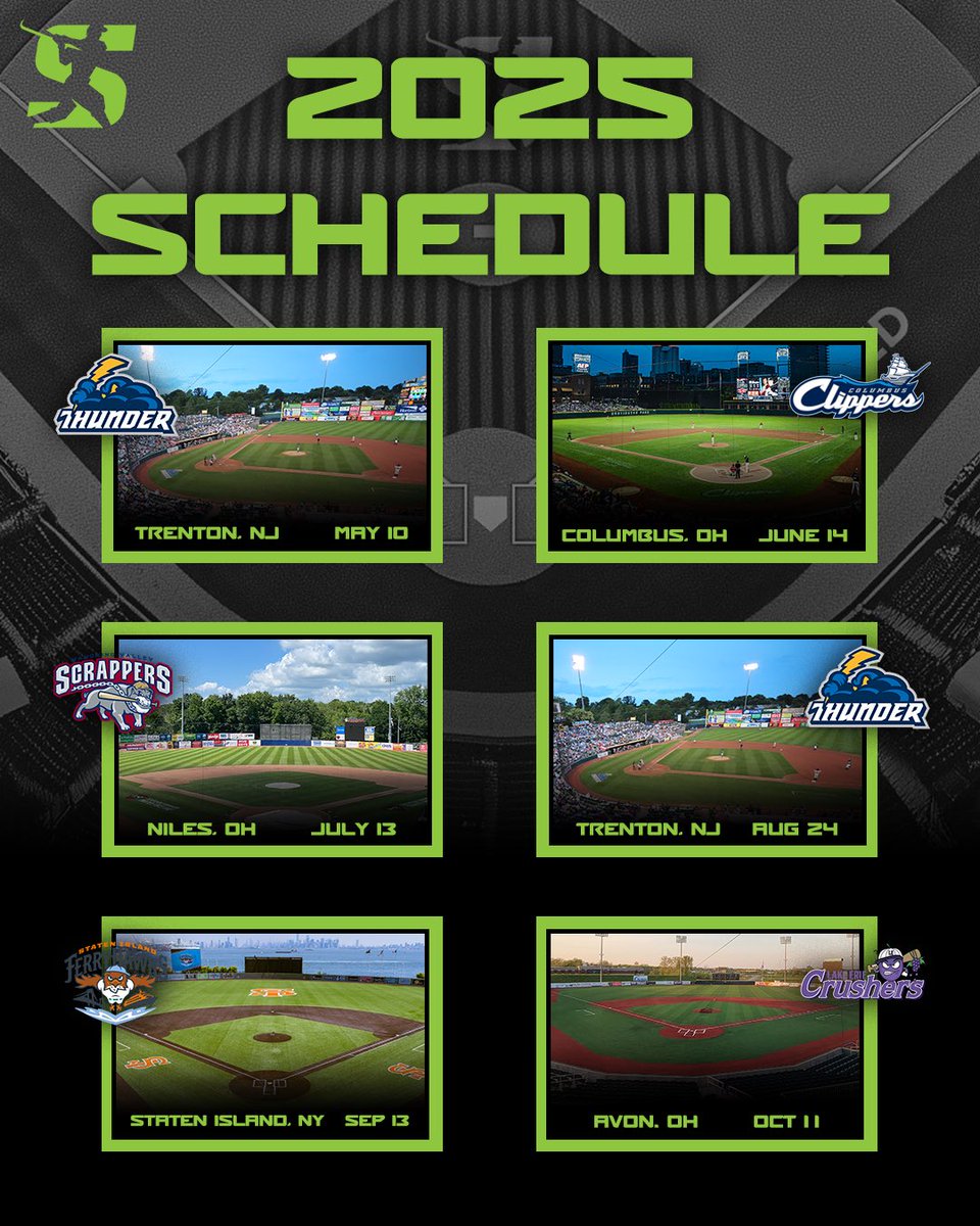 We’re bringing Sluggball to ballparks across the country!

📍 Trenton, NJ – May 10
📍 Columbus, OH – June 14
📍 Niles, OH – July 13
📍 Trenton, NJ – August 24
📍 Staten Island, NY – September 13
📍 Cleveland, OH – October 11

What cities should we add?

🔗 playsluggball.com