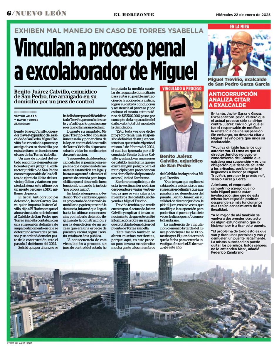 ElRorschach_'s tweet photo. EL PRINCIPIO DEL FIN PARA EL EQUIPO DE @miguelbtrevino Después de años de libremente mentir, desviar dinero y romper leyes...me informan que toda la gente cercana al exalcalde anda muy asustada por las exhibidas que vienen! Y aquí vamos a exhibir todo! #SPGG

@RealPolitikNL @MAGS_SP @DarkKnightMty @QuePasaEnSN @yadithvaldez @dreyesmty @Anclaran @PerlaMtzCh @rayelizalder @victormtzlucio @luispadua_info7 @lopezdoriga @CarlosSanchezMX @cesarmty @JudithMedrano @LoQuePasaEnNL @ComunidadMTY