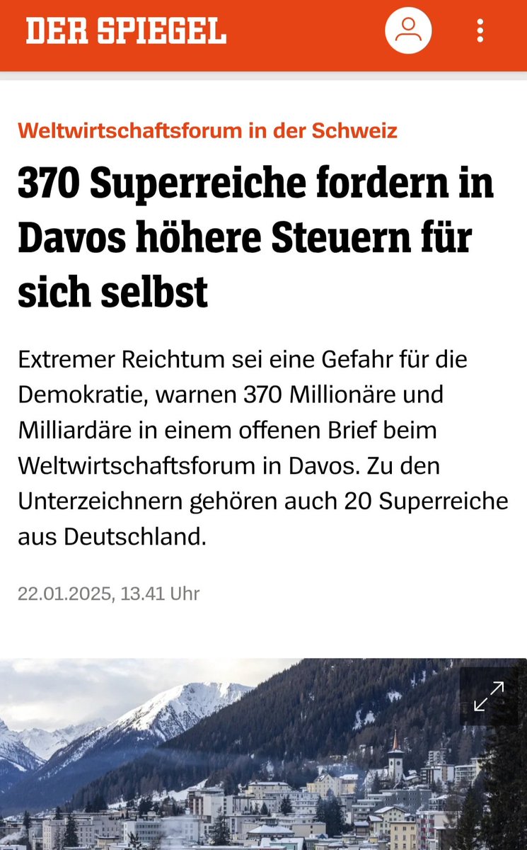 Superreiche: "Bitte, dürfen wir endlich mehr Steuern zahlen? Bitte!"

CDU FDP AfD: "Auf gar keinen Fall! Wir machen lieber die Armen ärmer und belasten die Mittelschicht stärker."