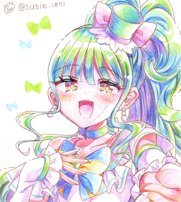 キュアリリアン#precure#アナログイラスト 