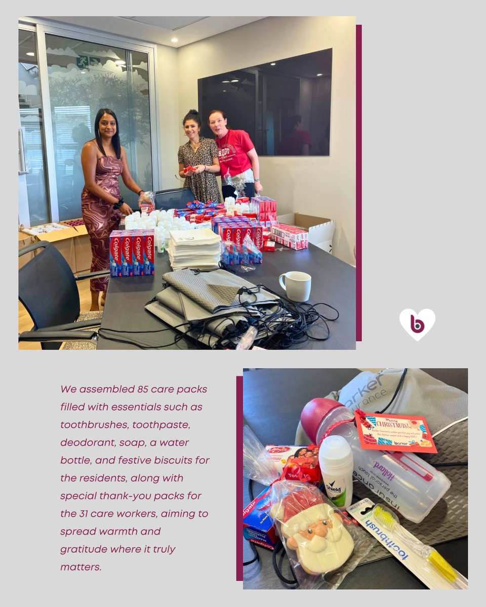 Barker UNITE brightened December for Frederic Place residents and caregivers with 85 care packs and 31 thank-you packs.

Their gratitude was heartfelt: “Your kindness has genuinely enhanced the holiday season for our community.” 

#BarkerUnite #CommunityCare #ThePersonalTouch