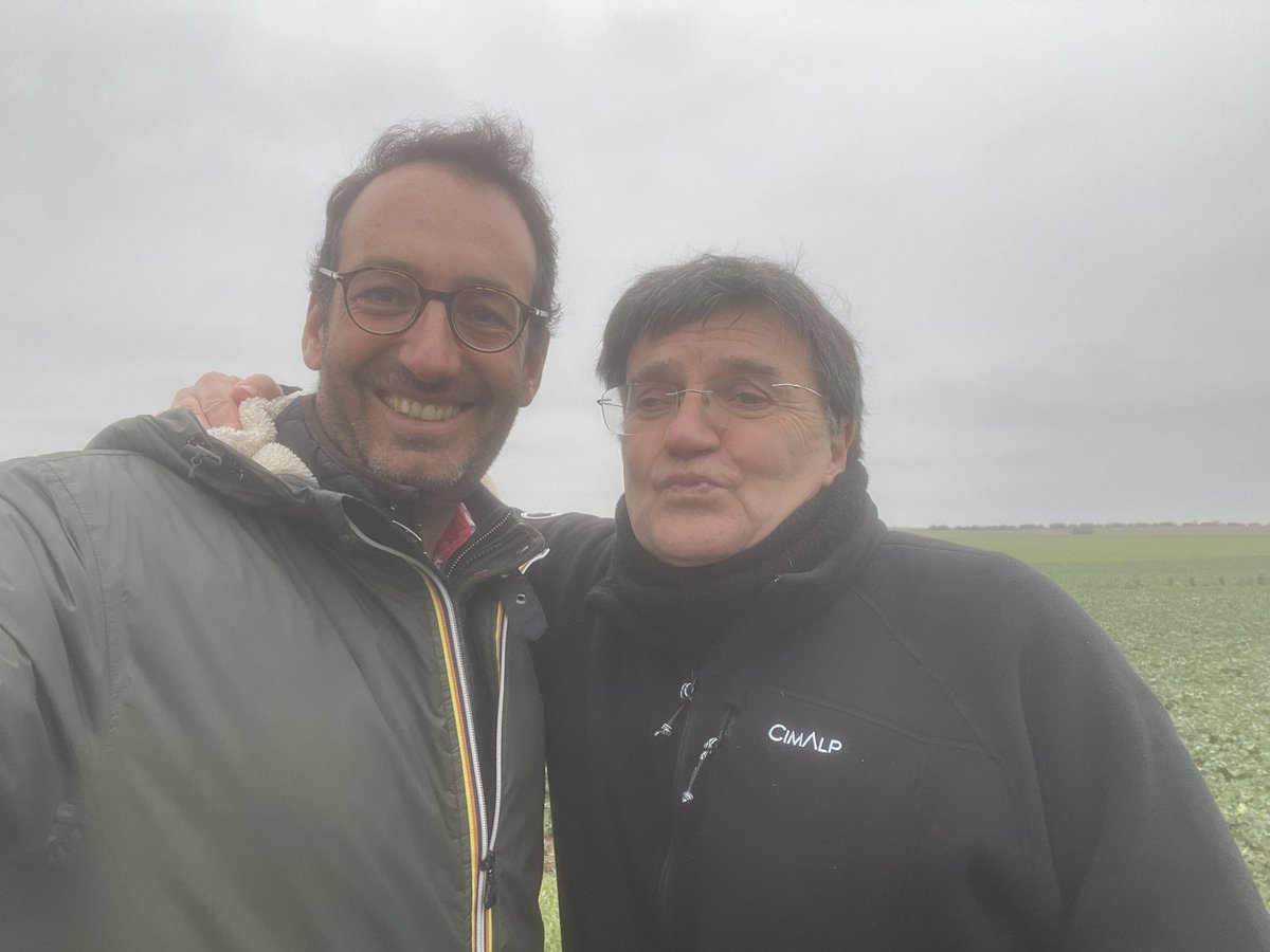 drimeric's tweet image. On a parlé agriculture 🧑‍🌾 française 🇫🇷 aujourd’hui avec @LaProlon ! Un peu dans le brouillard comme le temps mais on y croît 💪