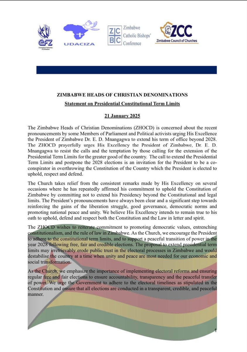 Hareruya Hama Dzinodikana!

Zimbabwe Heads Of Christian Churches Warns Ed Mnangagwa!!