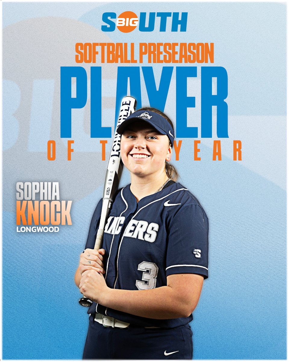 2025 #BigSouthSB Preseason Player of the Year 🥎

Sophia Knock // <a href="/LongwoodSB/">Longwood Softball</a> 

Knock earned All-Big South First-Team honors a season ago after leading the conference in home runs (10) and ranking second in total bases (80) and fourth in runs batted in (31).