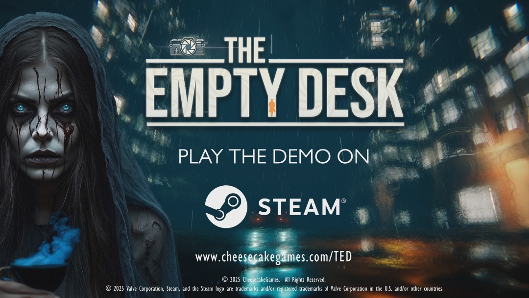 Cheesecakegames's tweet image. Breaking news: TODAY at 7 PM (CET - Spain), the 'The Empty Desk' demo launches on Steam!  Are you ready to uncover the mystery? 🕰️ Don’t miss out—download it and tell us: what secrets will you reveal?

s.mtrbio.com/dzvyxvbfot

#steamgame #unitygame #demoreveal #freedemo #mystery